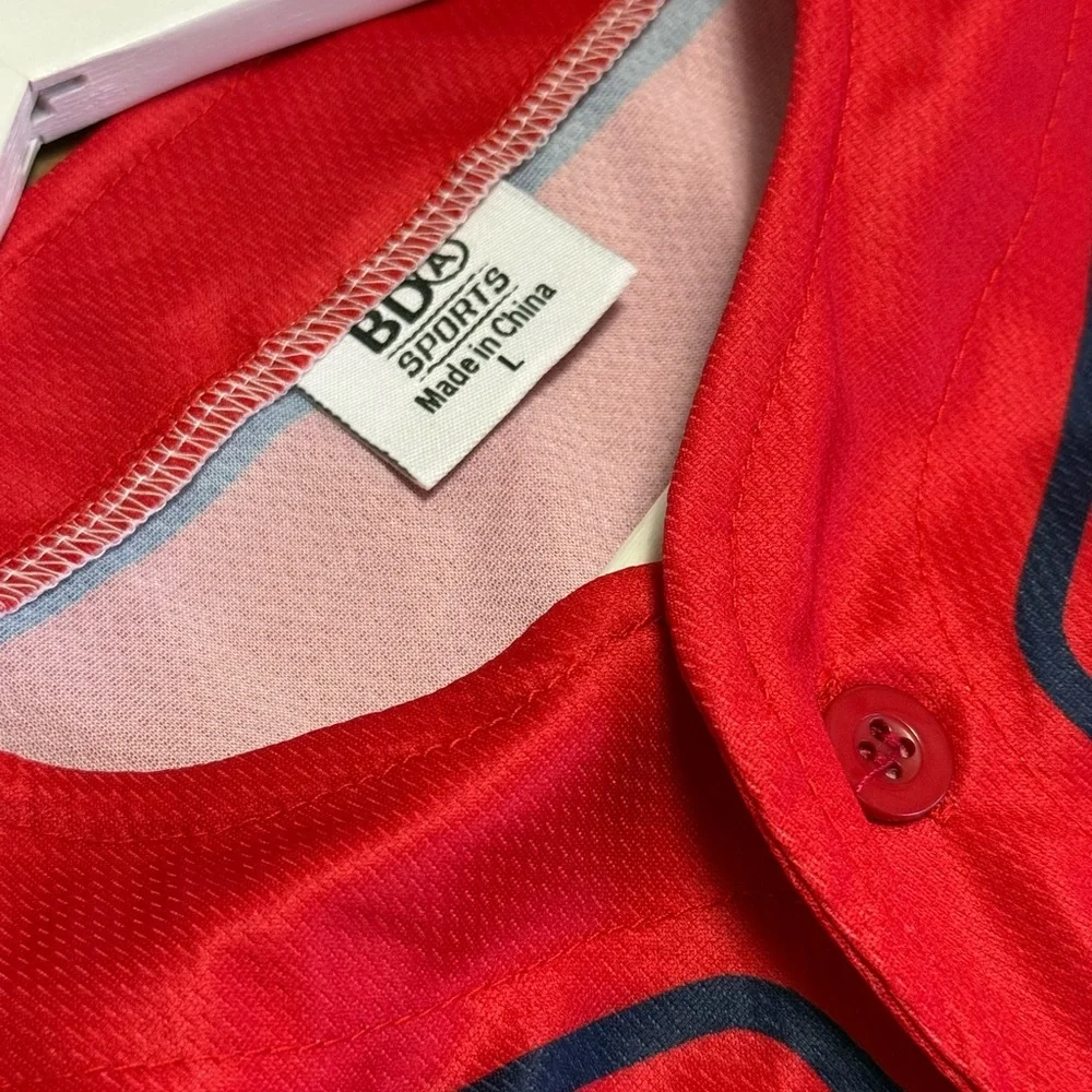 BDA Sports Red Atlanta Braves Baseball Jersey Number 23 Micheal Harris II Unisex - Picture 7 of 10